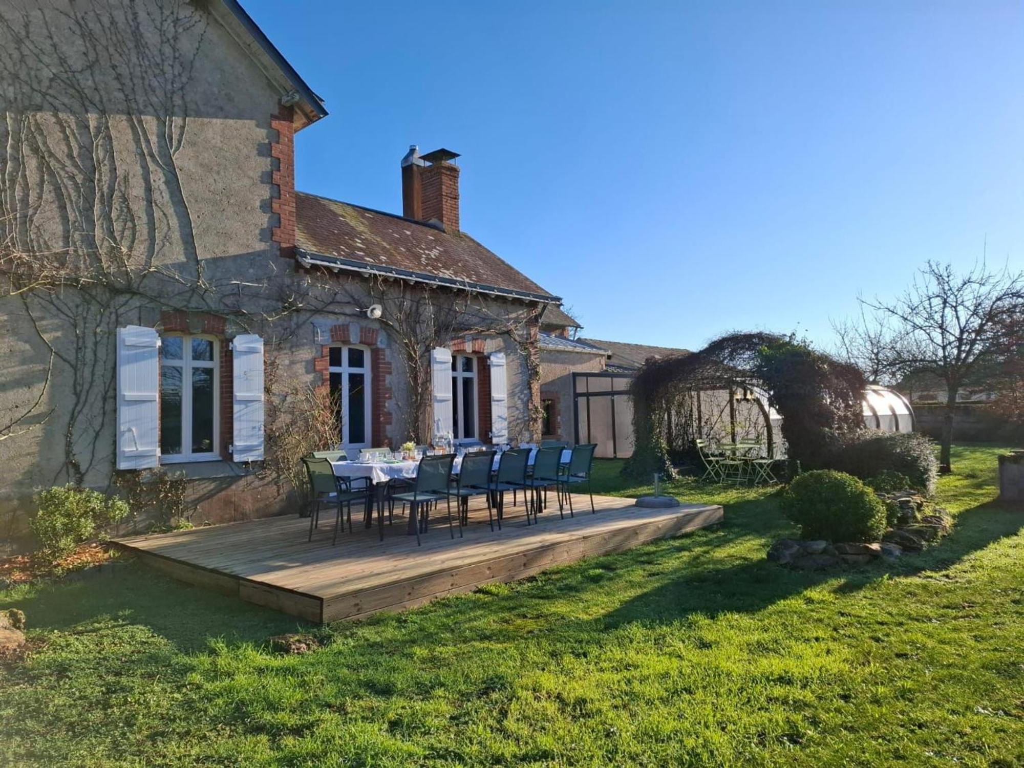 Gite Familial Avec Piscine Chauffee A Lege - Fr-1-306-1296 外观 照片